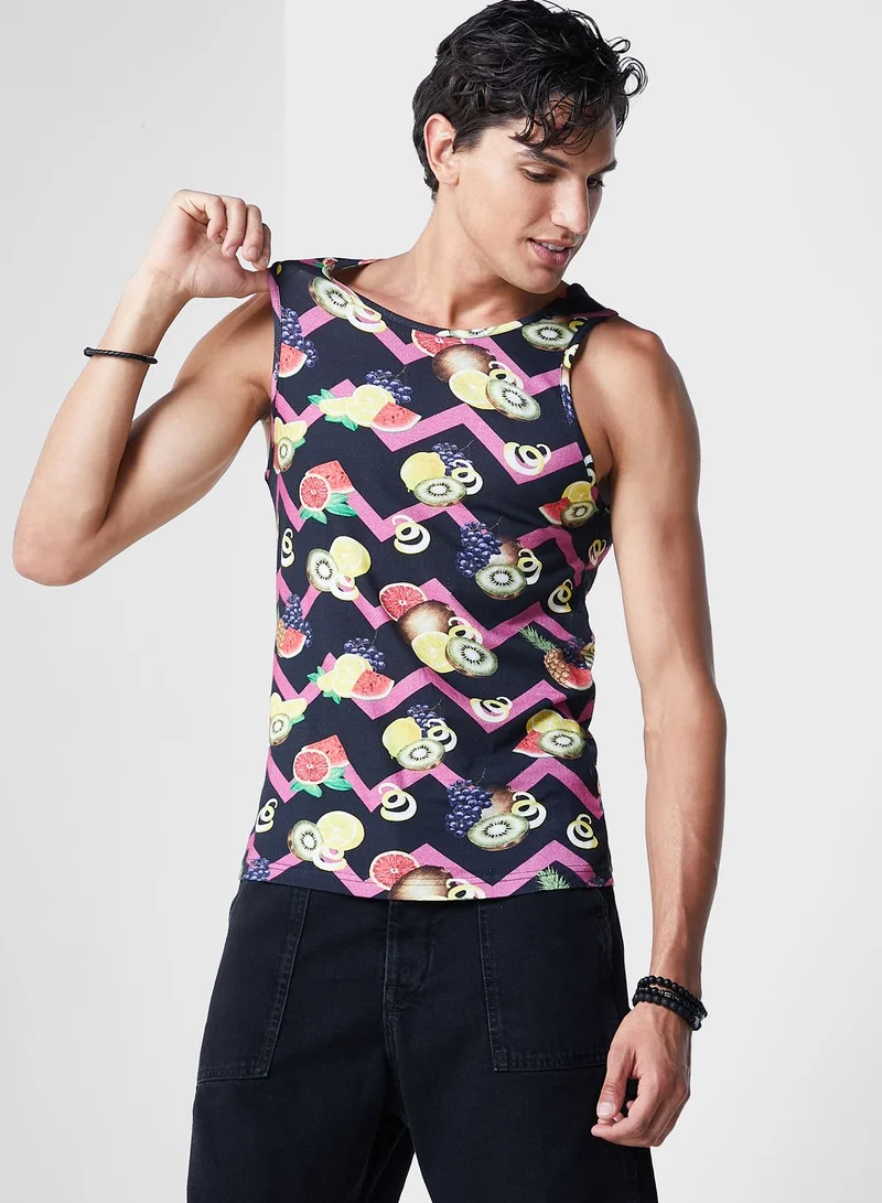 Koovs Koovs Resort Print Vest