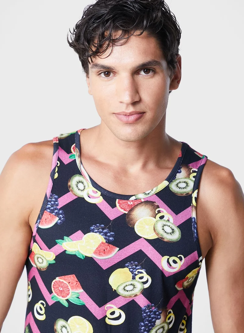 Koovs Koovs Resort Print Vest