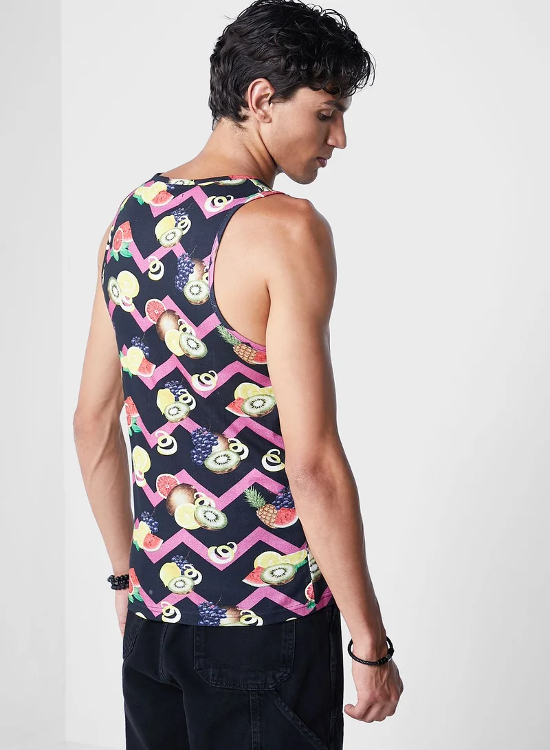 Koovs Koovs Resort Print Vest