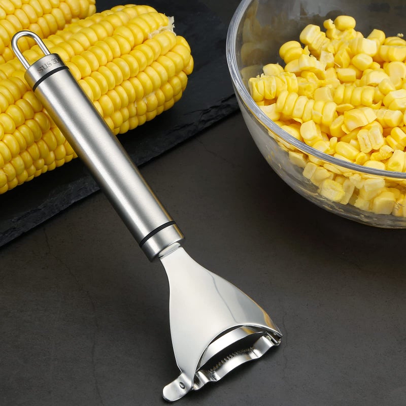 iziusy Corn Peeler Stainless Stee Corn Cob Stripper Tool Corn Thresher from the Cob, Removes Corn Kernels From Corn Cobs In Seconds, Kitchen Gadget - Image 5