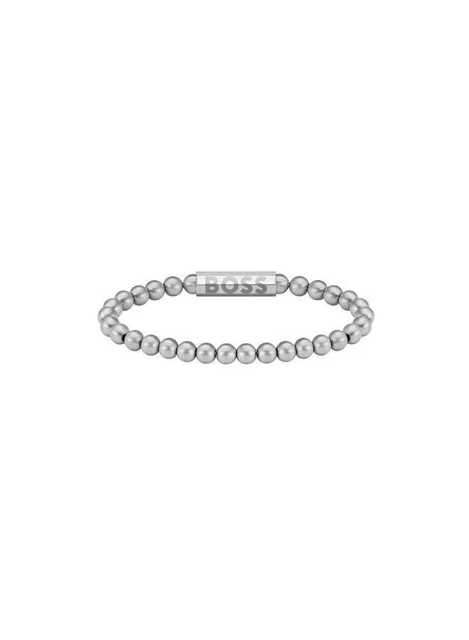 BOSS  Sphere Collection Beaded Bracelet For Men In Stainless Steel - 1580658M for Men | Best Price UAE