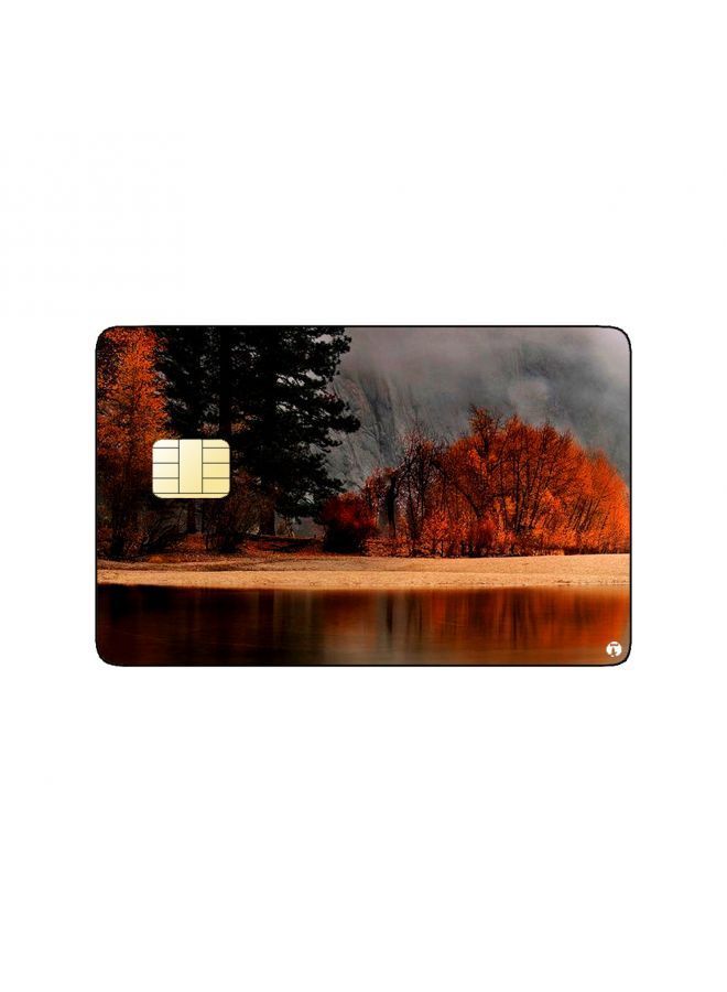 RKN PRINTED BANK CARD STICKER Aesthetic Nature View In Autumn - Image 2