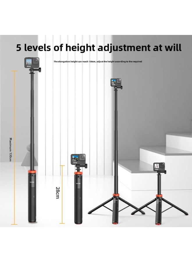 UURIG TP-03 Action Camera Selfie Stick For Gopro/action/insta360 Extension Tripod-Color:Tripod  - Image 4