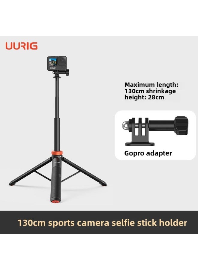 UURIG TP-03 Action Camera Selfie Stick For Gopro/action/insta360 Extension Tripod-Color:Tripod  - Image 1