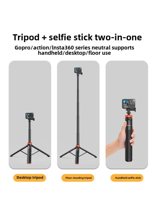 UURIG TP-03 Action Camera Selfie Stick For Gopro/action/insta360 Extension Tripod-Color:Tripod  - Image 3