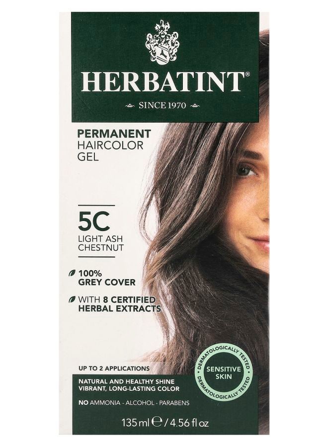 Permanent Haircolor Gel 5C Light Ash Chestnut 4.56 fl oz (135 ml)