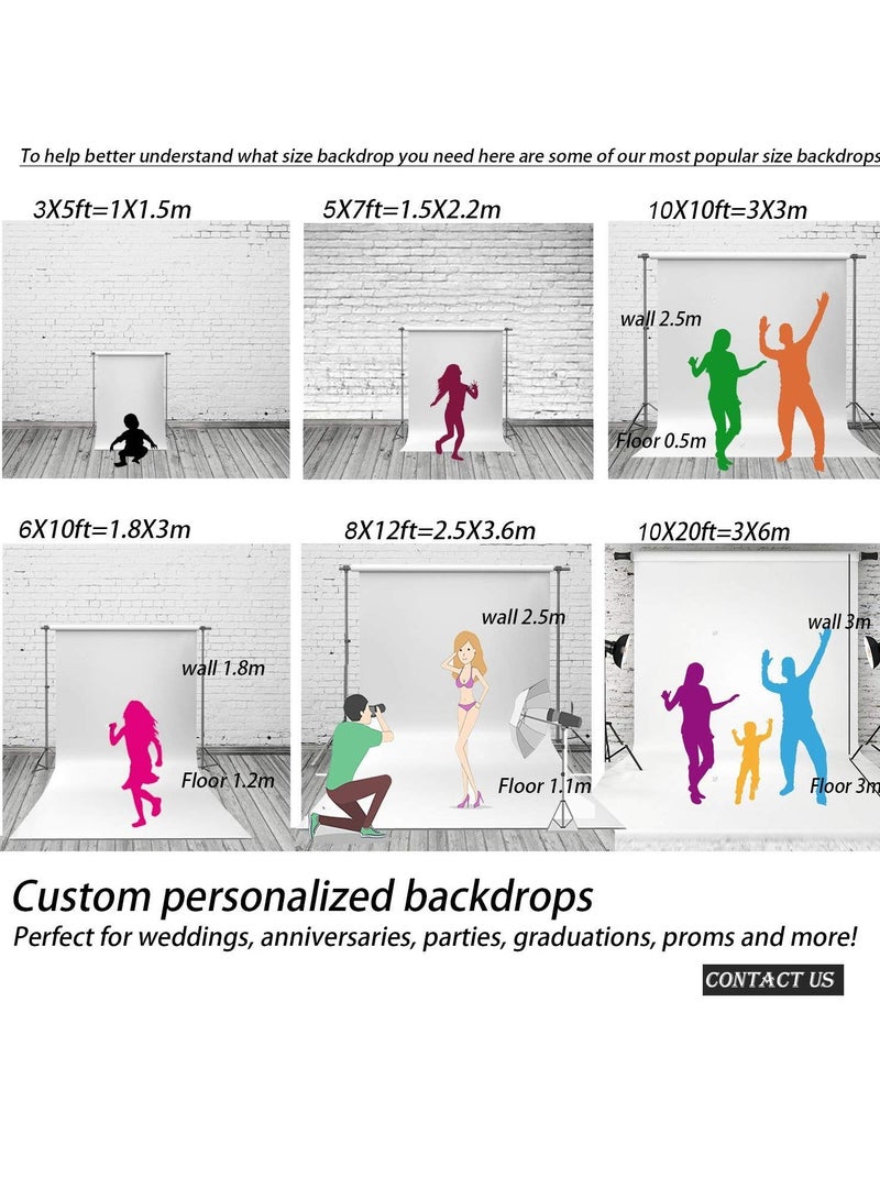 KASTWAVE Wedding Photo Backdrops, Bridal Shower Vinyl Wedding Floral Wall Backdrop White and Green Wisteria Rose Flowers Dessert Table Decoration Newborn Background for Photography - Image 5