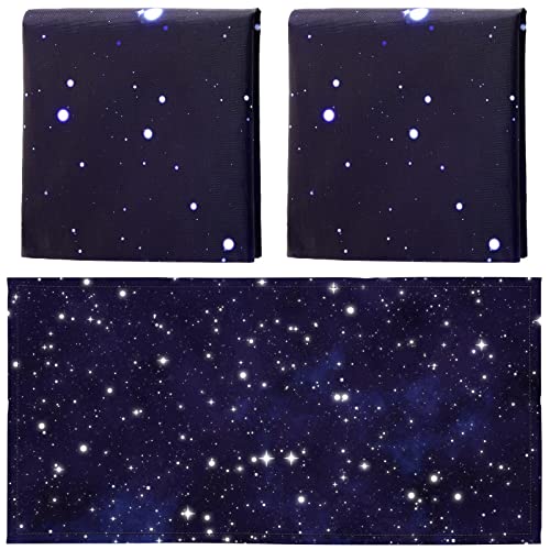 Hortsun Pack of 2 Fluorescent Light Covers 4 x 2 Feet Magnetic Ceiling Light Cover Room Supplies for Home Office(Star Sky) - Image 1