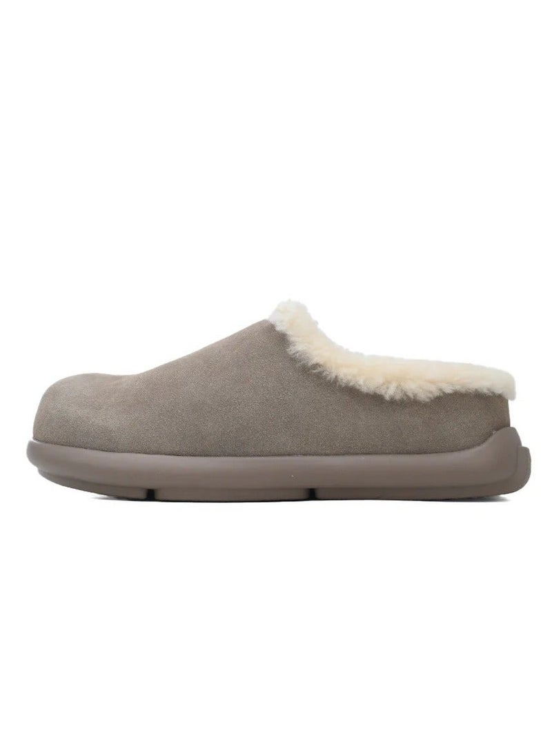 UGG Women’s Round Toe Winter Slippers – Suede with Fur | Cozy - Image 2