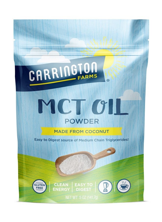 Carrington Farms مزارع كارينجتون - مسحوق زيت MCT العضوي - خالي من الغلوتين، خالي من الهكسان - غير معدل وراثيًا - مناسب للكيتو وخالي من الألبان - Image 1