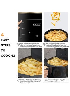 Cyber Air Fryer 6L, Electric Hot Air Fryers Oil less Cooker with 10 Presets, Digital LCD Touch Screen, Nonstick Basket, 2400W  - Image 3