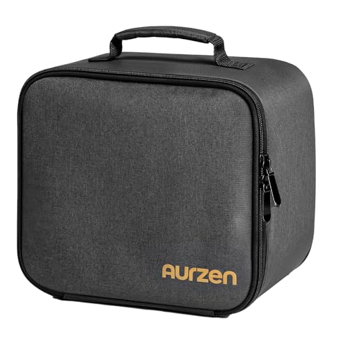 Aurzen Projector Carrying Case, Portable Projector Bag with Accessories Storage Pockets, Storage Travel Case, Compatible with Aurzen EAZZE D1, D1 Pro, HAPPRUN, TMY, PANSEBA, Epson, BenQ Projector - Image 1