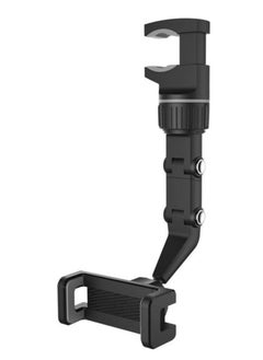 Yesido Car Phone Holder Multifunctional 360 Degree Rotatable Auto Rearview Mirror Mount Seat Hanging Clip Bracket Cell Phone Holder for 4.0-6.1 Inch Phone Gps Navigation Adjustable Support  - Image 1