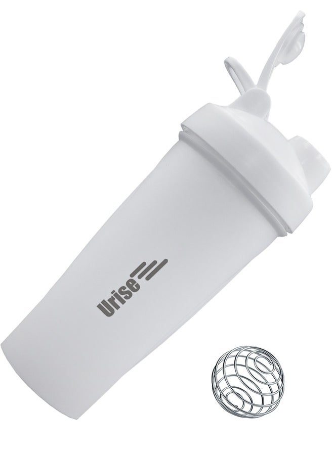 Urise Protein Shaker Bottle Blender Leakproof Cup for Shakes with a Metal Mixer Perfect for Mixing Supplements 600 ml  - Image 1