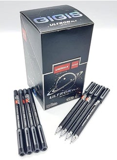 UNIMAX Unimax Gigis 50-pieces Ultron dlx Smooth Ball pen 1.0MM Black 1x50 Pieces  - Image 1