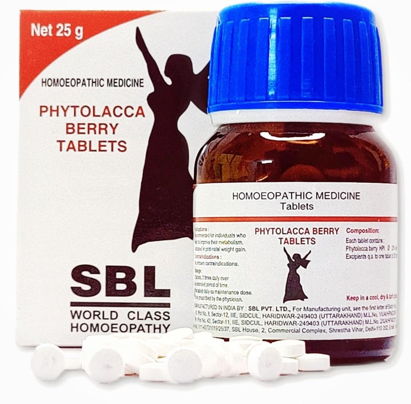 HOMEOLAV Sbl Phytolacca Berry Tablets - 25 Gm |Pack Of 2 - Image 1