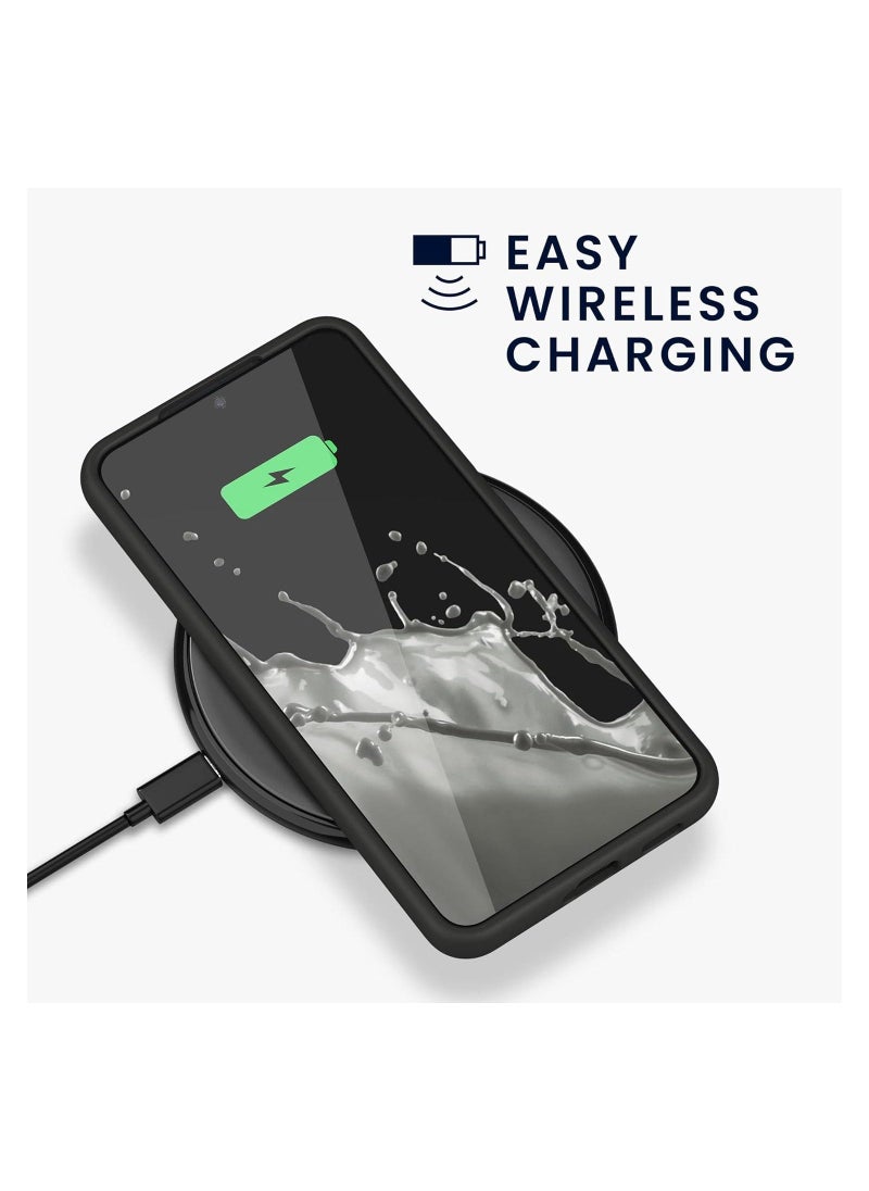 Raxoom Silicone Protective Case Cover designed for Samsung Galaxy S22 Plus Soft Liquid Rubber Gel Matte Finish - Image 4