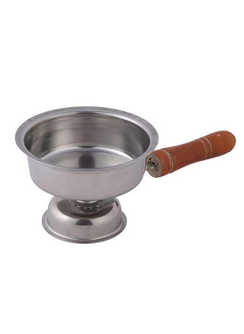 SK Dhoop Dani with Handle for Pooja Stainless Steel Dhup Dani for Puja Camphor Burner Dani for Pooja Incense Dhoop Loban Burner