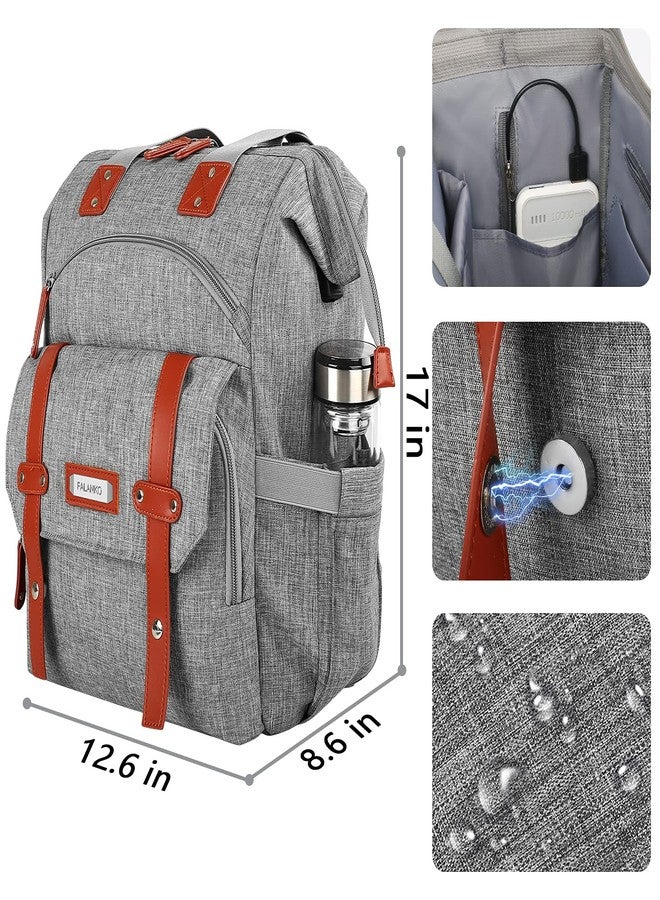 FALANKO Laptop Backpack for Women, 15.6 Inch Computer Backpack Doctor Teacher Work Purse Bookbag, Wide Top Open College Water Resistant Travel Casual Shoulder Bag with USB Charging Port - Image 5