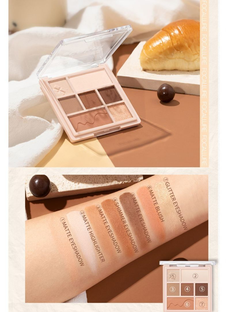 FOCALLURE Multi Face Make Palette All In 1-#1 Chocolate Waltz - Image 5