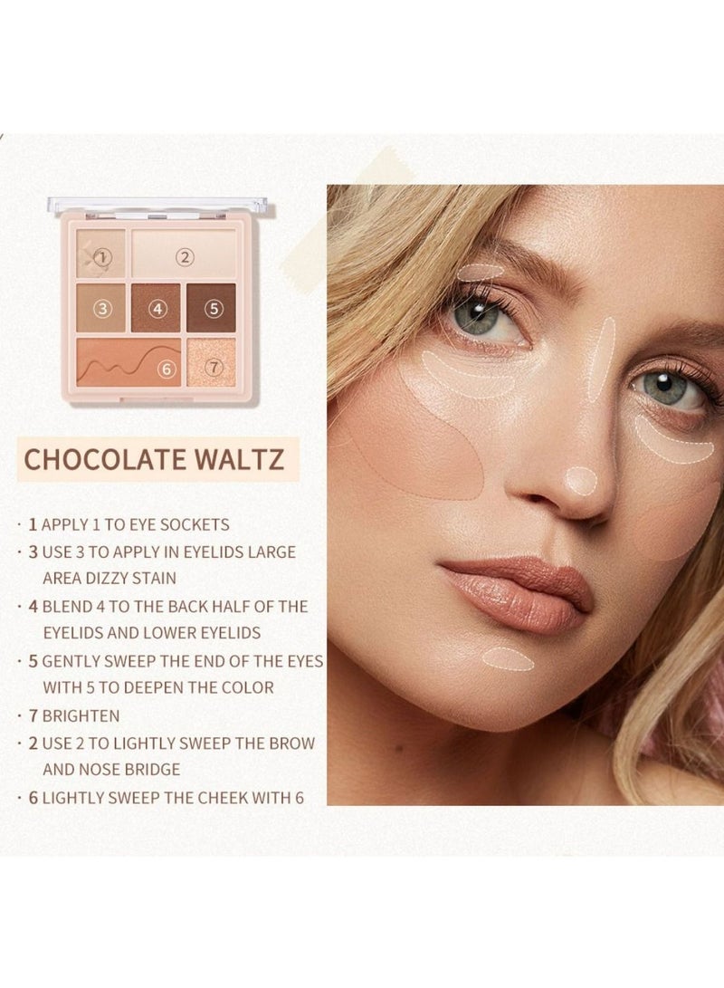 FOCALLURE Multi Face Make Palette All In 1-#1 Chocolate Waltz - Image 4