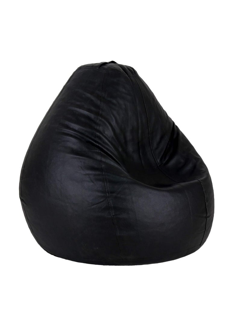 SHIRA 24 SHIRA 24 Exquisite Teardrop Classic Bean Bag Cover Only Pack of 2 Pcs Black XXXL  - Image 2