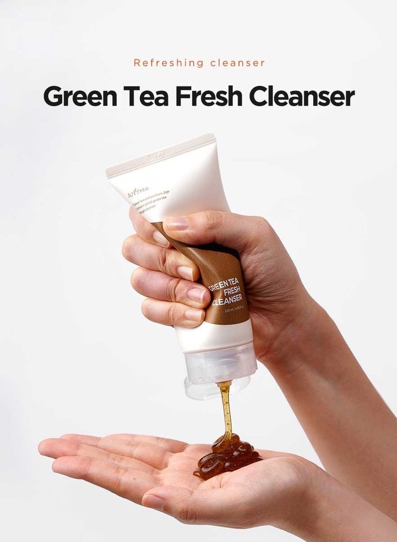 IsNtree Refreshing Green Tea Cleanser, 4.05 fl oz (120 ml) - Image 4