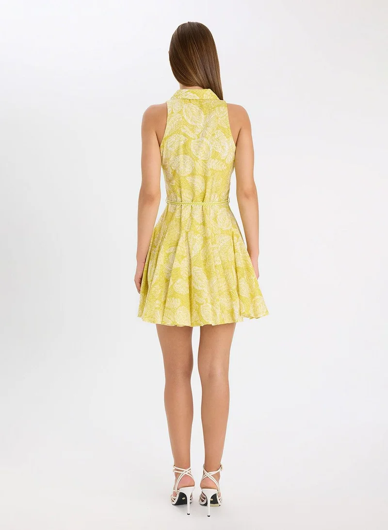 DeFacto Printed Sleeveless Dress