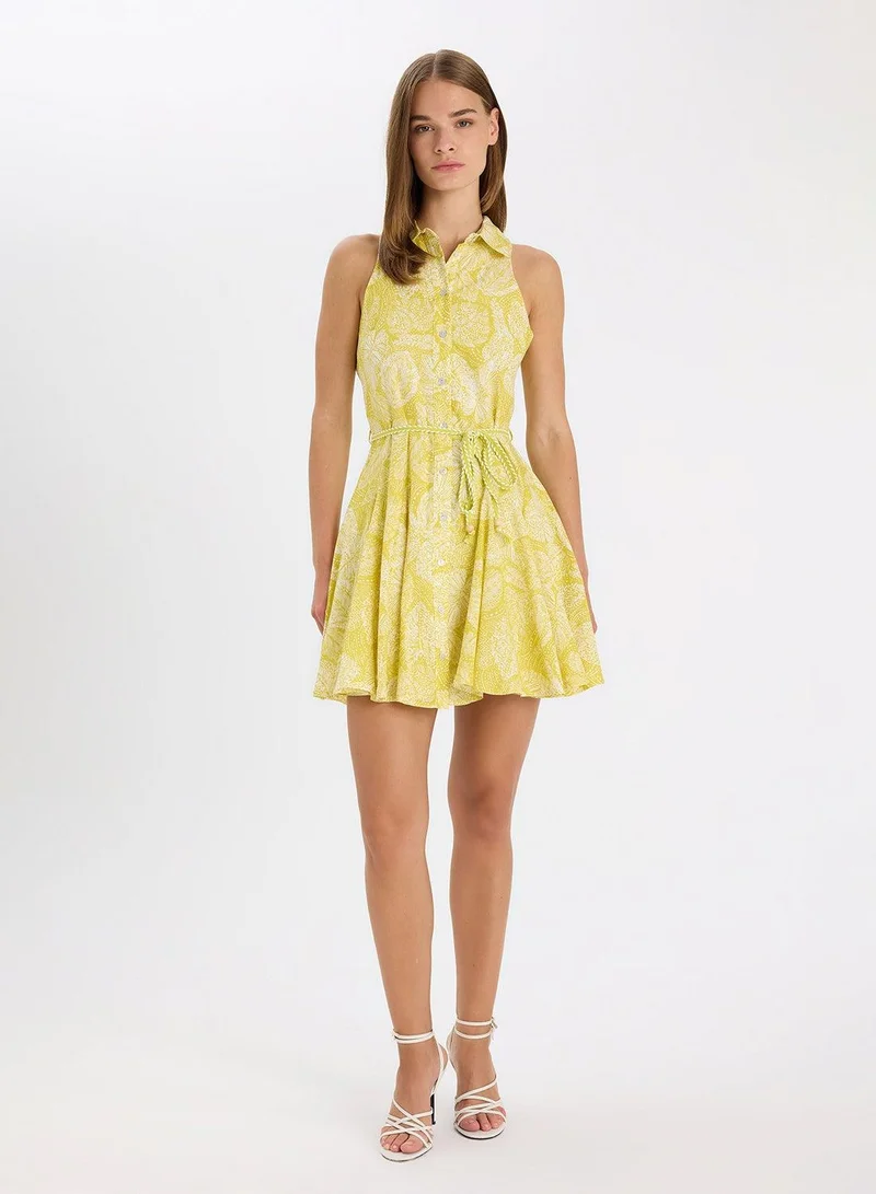 DeFacto Printed Sleeveless Dress