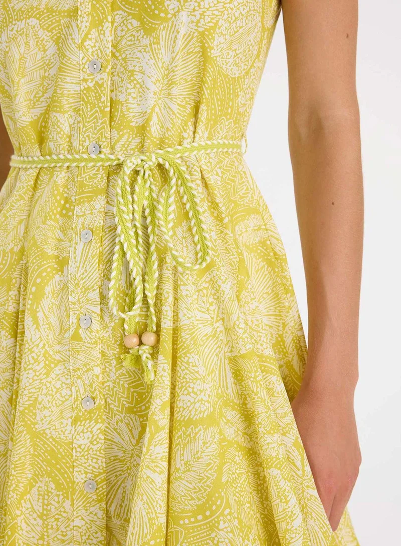 DeFacto Printed Sleeveless Dress