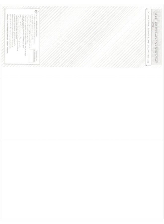 Compuchecks - 500 High Security Check Paper Compatible With Quickbooks And Versa Check Computer Checks For Business Or Personal Use Blank Check On Top Paystubs On Bottom (Gold Basketweave) - Image 1
