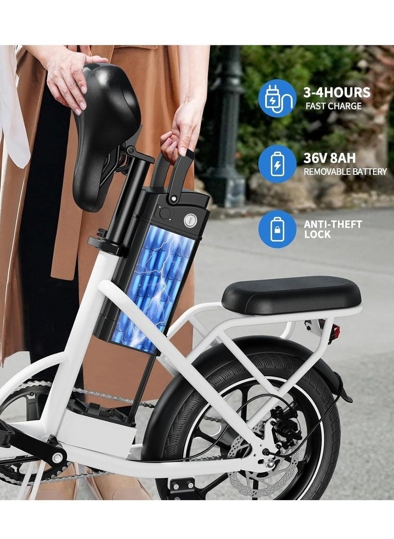 Windhorse Folding Electric Bike W2A with 350W High Speed Motor| 36V 8AH Battery 40 KM/H Speed|35 KM Range| Dual Disk Brake| Carbon Alloy Frame and 16 Inches Tires  - Image 4