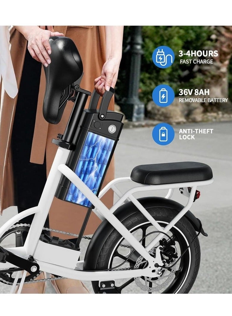 Windhorse Folding Electric Bike W2A with 350W High Speed Motor| 36V 8AH Battery 40 KM/H Speed|35 KM Range| Dual Disk Brake| Carbon Alloy Frame and 16 Inches Tires - Image 3