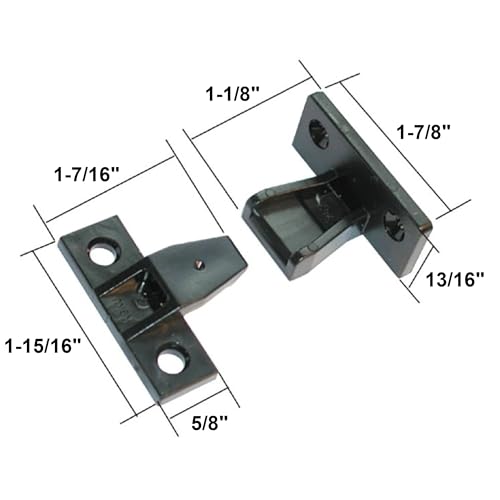 Hafele Keku Push-On Fitting Set - Bracket Connectors for False Front Panels, Cabinet Drawers, & Furniture (Screws Not Included) - Image 2