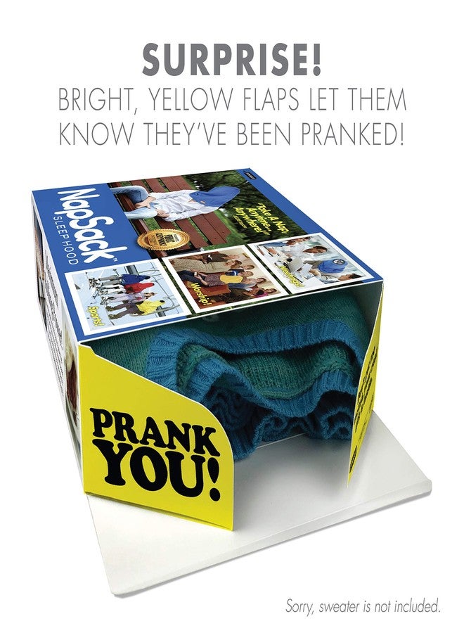 Prank Pack Prank-O Nap Sack - Funniest Prank Gift Box | Hilarious Empty Gag Gift for White Elephant & Christmas 2025 | Funny Gift Box for Coworkers, Friends & Men Who Have Everything, As Seen on Shark Tank - Image 2