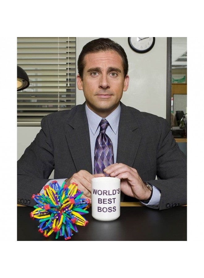 NBC The Office World's Best Boss Dunder Mifflin Ceramic Mug, White 11 oz - Official Michael Scott Mug As Seen On The Office - Image 4