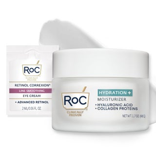 RoC Hydration Hyaluronic Acid Moisturizer Face Cream Hydrating Smoothing Fragrance Free Formula with Collagen Proteins 17 Ounces with Retinol Eye Cream Packette - pzsku/ZCE5B2234F1BCDBEF9246Z/45/1746218452/9ed8eab5-f61a-4964-9b35-41599d1cf3ab