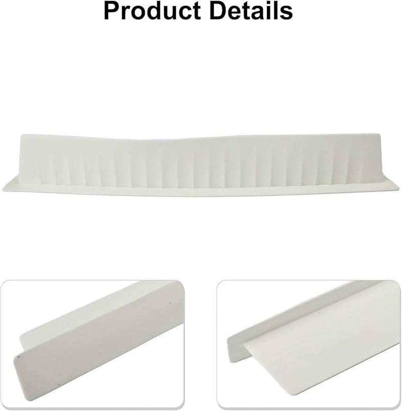 White Silicone Sink Splash Guard Reusable Water Barrier Baffle Board With Tool For Easy Cleaning - Image 4
