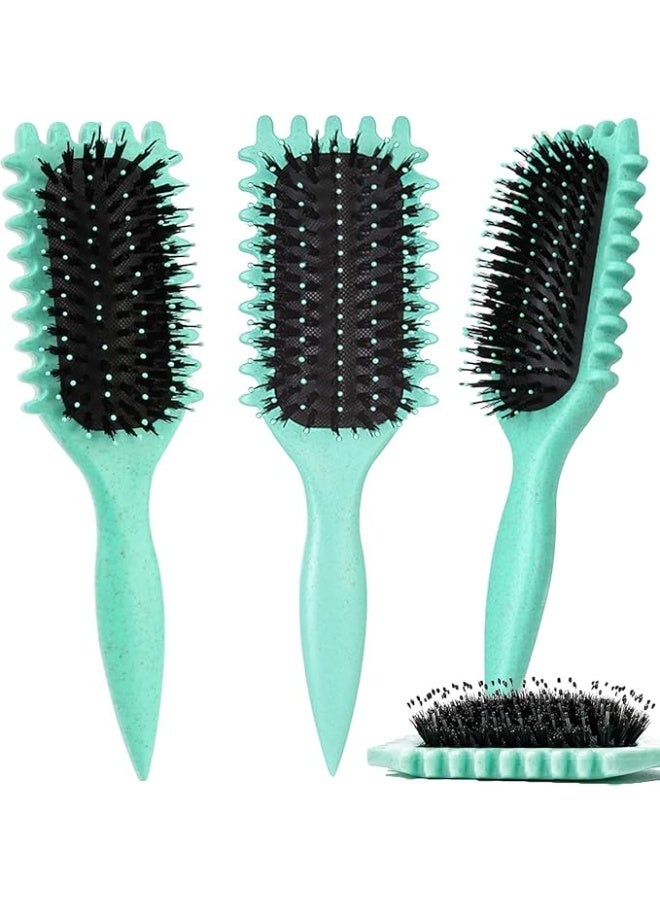 فرشاة تصفيف الشعر،للعناية بالشعر الكيرلي وفك التشابك - تصميم مرن وألوان جذابة فرشاة متعددة الاستخدامات، مشط فك تشابك الشعر المجعد للنساء والرجال - Image 4