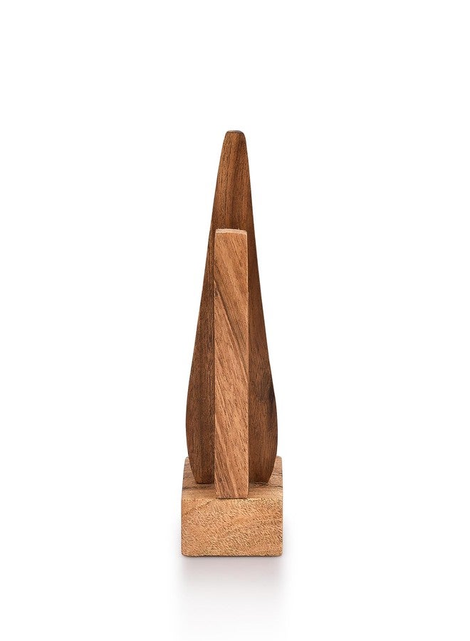 NIRMAN Display Stand Wooden Nose Shaped Eyeglass Holder/Spectacle Display Stand-Unique Desktop Accessory and Gifts Home Décor (2" x 2" x 6") - Image 3