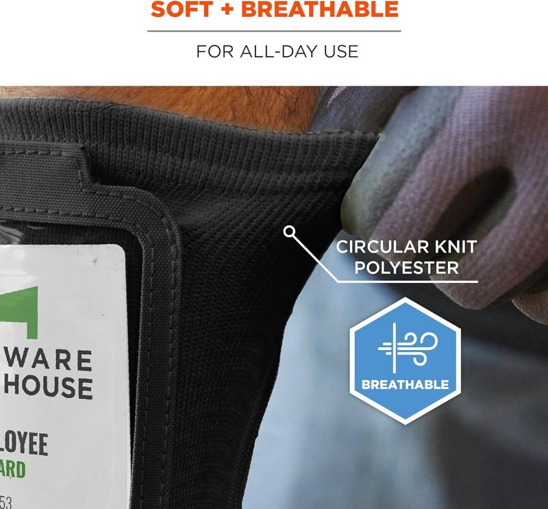 Ergodyne Squids 3388 Wrist Id Badge Holder Small Storage Pocket - Image 5