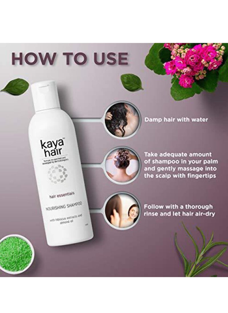 kaya - Kaya Clinic Hair Nourishing Shampoo 200ml Contains Hibiscus Extracts Reduces Hair Breakage Softer Hair - Image 1