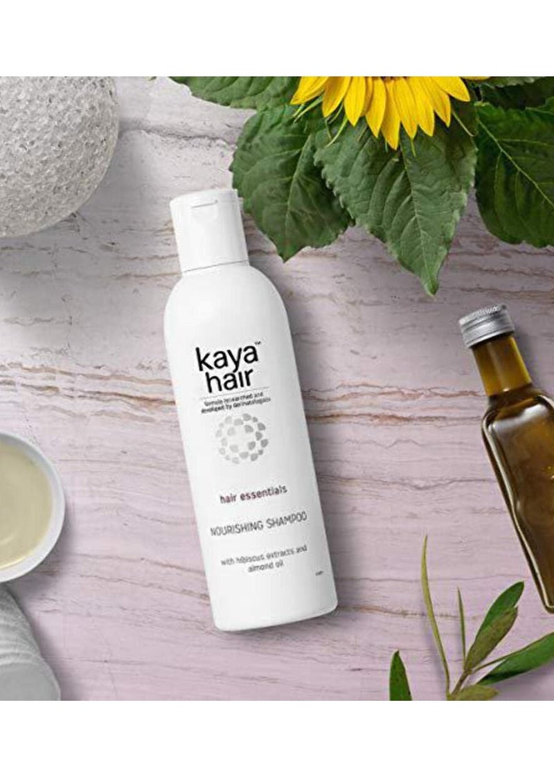 kaya - Kaya Clinic Hair Nourishing Shampoo 200ml Contains Hibiscus Extracts Reduces Hair Breakage Softer Hair - Image 1