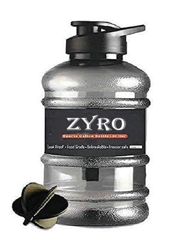 ZYRO Zyro Gym Gallon Water Bottle 15L Protein Shaker Bottle with Blender Ball BPAFree Sports Sipper for Gym BCAA Fitness Hydration  - Image 1