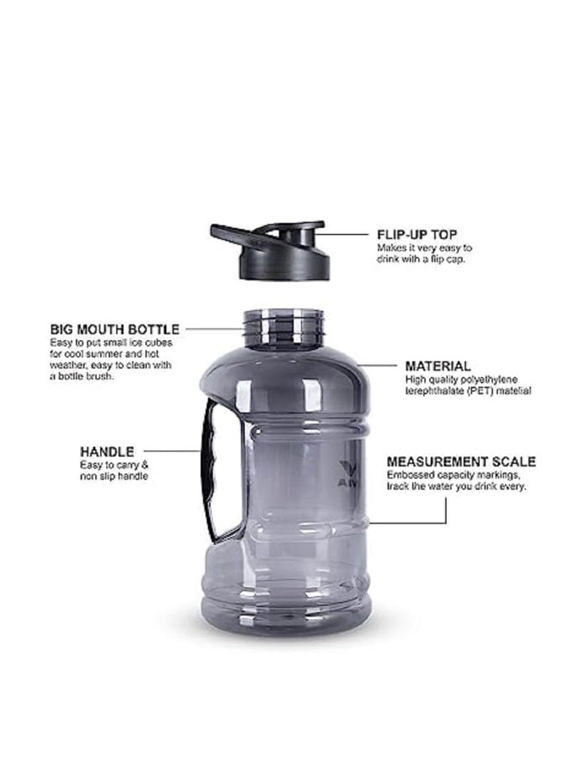 ZYRO Zyro Gym Gallon Water Bottle 15L Protein Shaker Bottle with Blender Ball BPAFree Sports Sipper for Gym BCAA Fitness Hydration  - Image 3