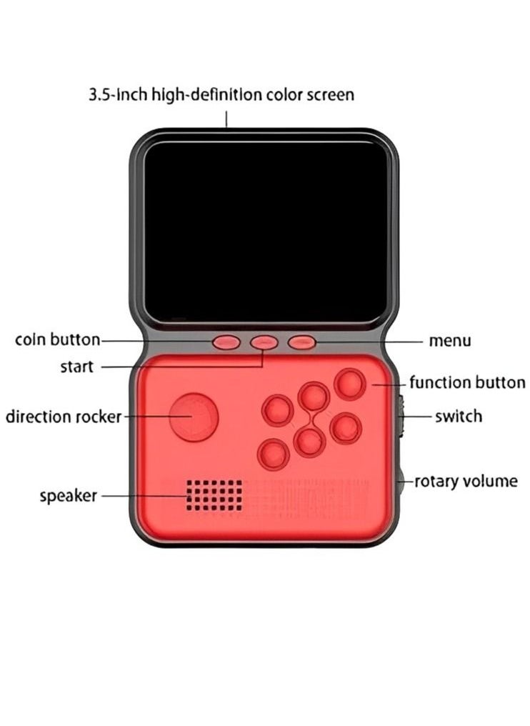 M3 - M3 GAME | M3 900-In-1 Retro Mini Rechargeable Game Console (Multicolor) , Video Games Consoles Retro Classic 900 in 1 Handheld Gaming Players Console Sup Game Box Power M3 for Gameboy - Blue - Image 1