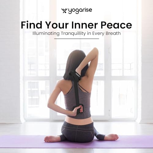 Yogarise Yoga Belt for Women and Men - Yoga Strap for Stretching with Extra Safe 2 in 1 Adjustable D-Ring Buckle, Durable and Comfy Texture, Perfect for Your Yoga Session (6 Feet, Black) - Image 5
