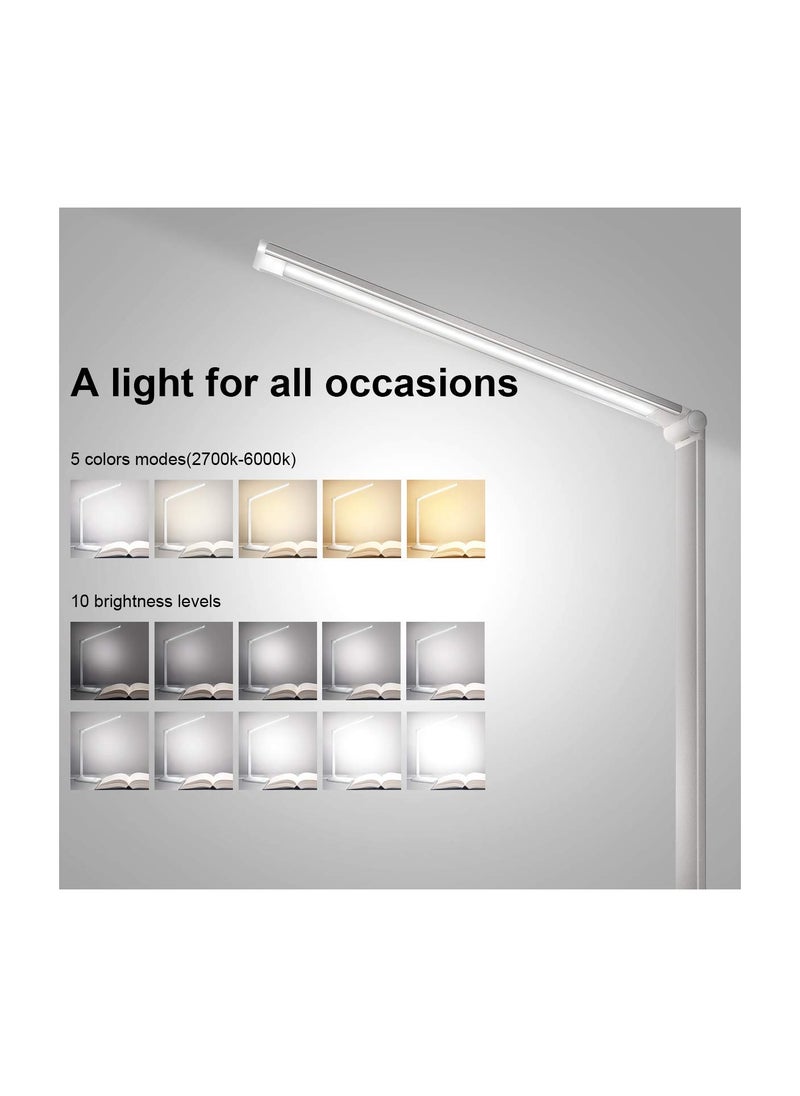 Generic - Dimmable LED Desk Lamp with Wireless Charger & USB Port, 5 Lighting Modes, Touch Control, Eye-Caring Design, 30/60 Min Auto-Off Timer - Perfect for Reading & Office Use. - Image 1