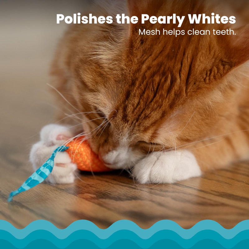 Catstages Catnip Chew Mice 2 Packâ€“ Interactive Dental Cat Chew Toy that Helps Clean Teeth, Mouse, Multicolored - Image 3