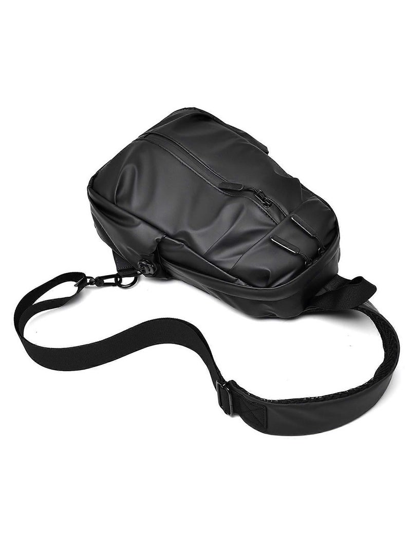 Waterproof Crossbody Bag, Easy to Use for Outings and Special Trips for Men and Women - Black - Image 4